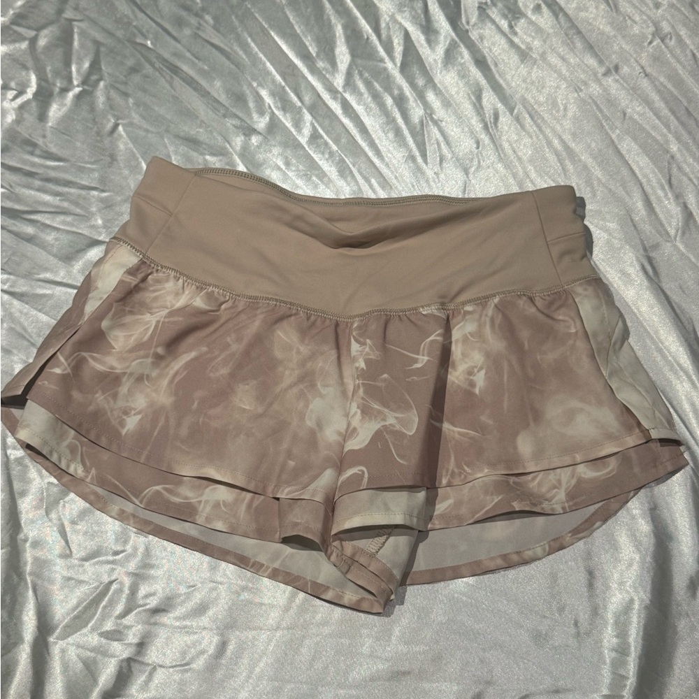 Stylish Tan Women's Athletic Shorts